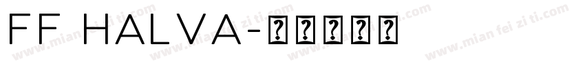 FF Halva字体转换